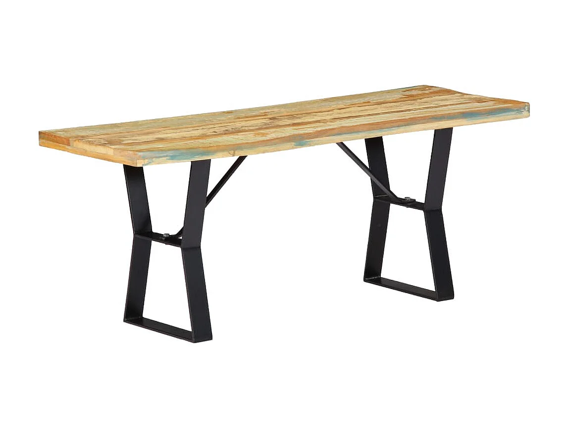 Banc 110cm Bois de récupération massif