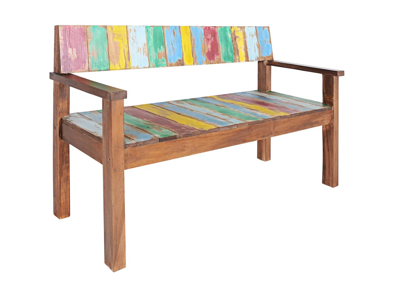 Banc 115cm Bois de récupération massif