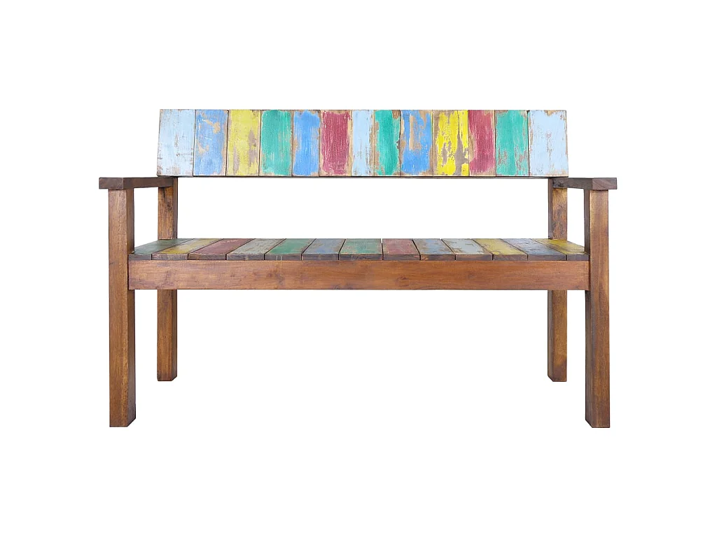 Banc 115cm Bois de récupération massif