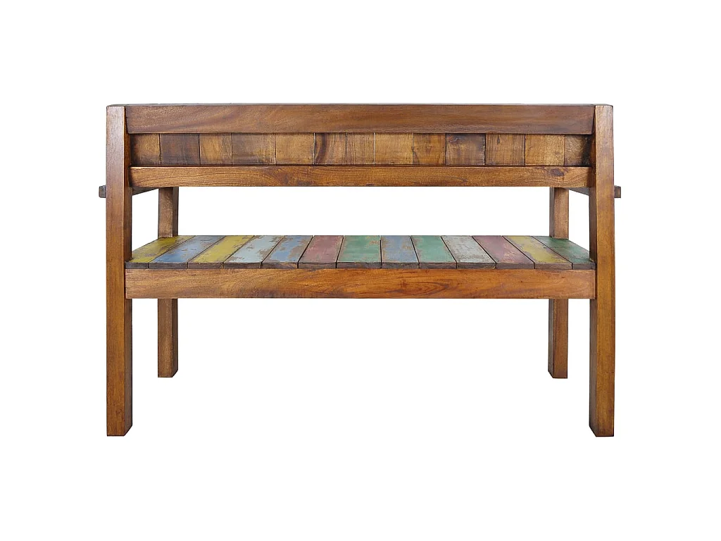 Banc 115cm Bois de récupération massif