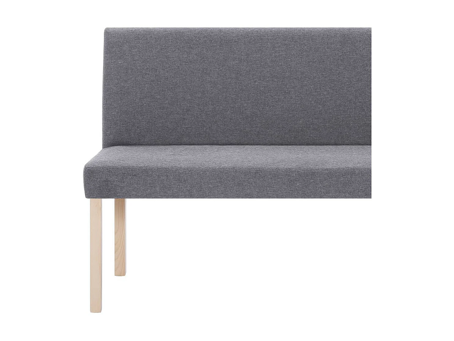 Banc 139,5cm Gris clair Polyester Riza