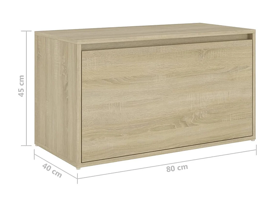 Banc d'entrée 80x40x45 Chêne sonoma