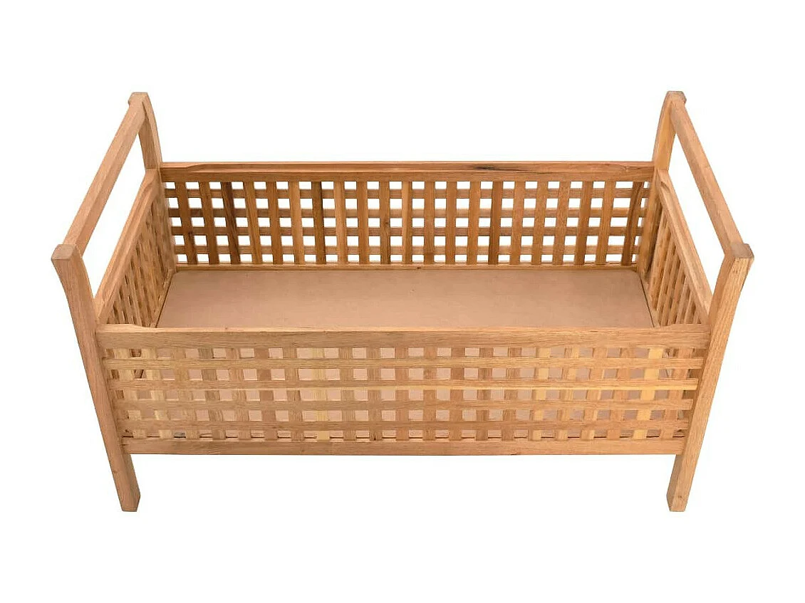 Banc de rangement 93x49x49 Bois de noyer massif