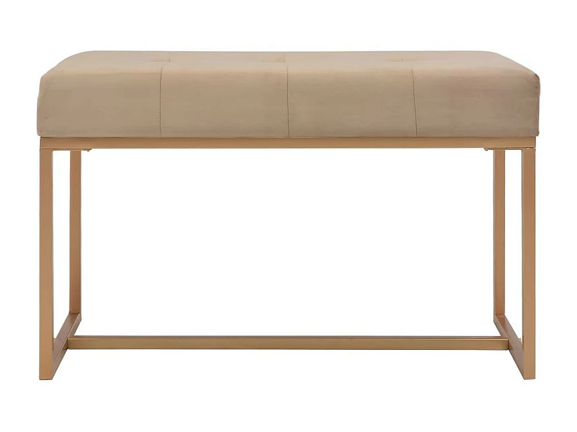 Banc 80cm Beige Velours