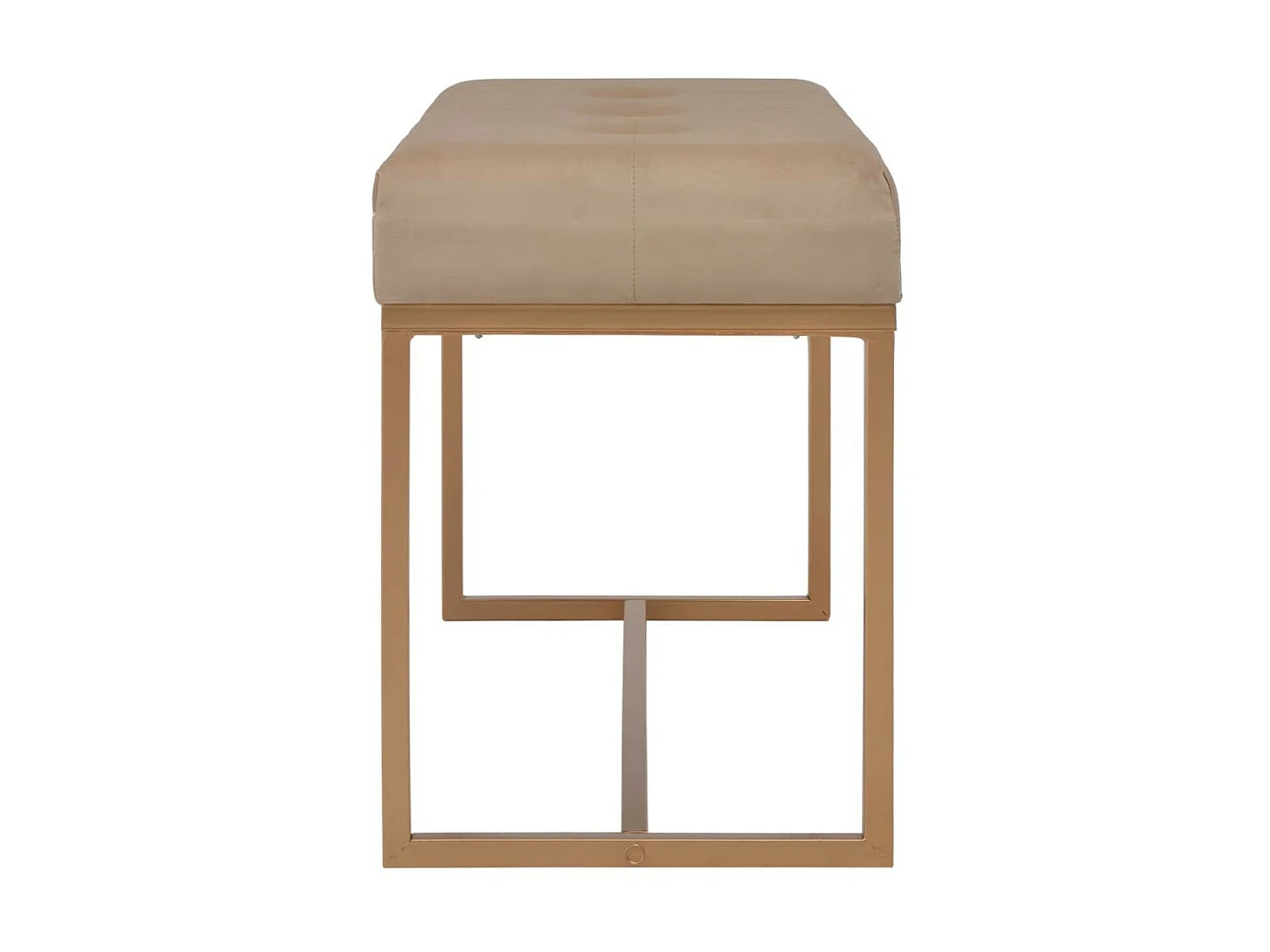 Banc 80cm Beige Velours