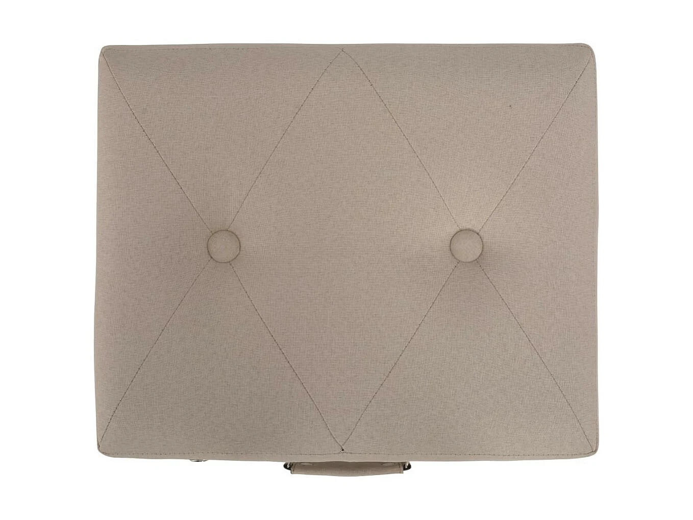 Tabourets de rangement 3 pcs Beige Tissu