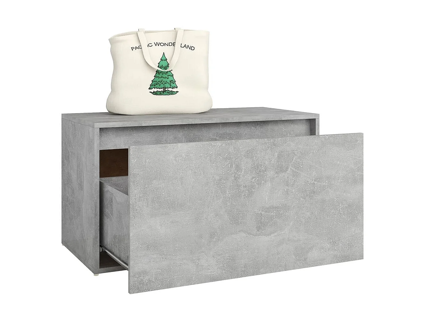 Banc d'entrée 80x40x45 Gris béton