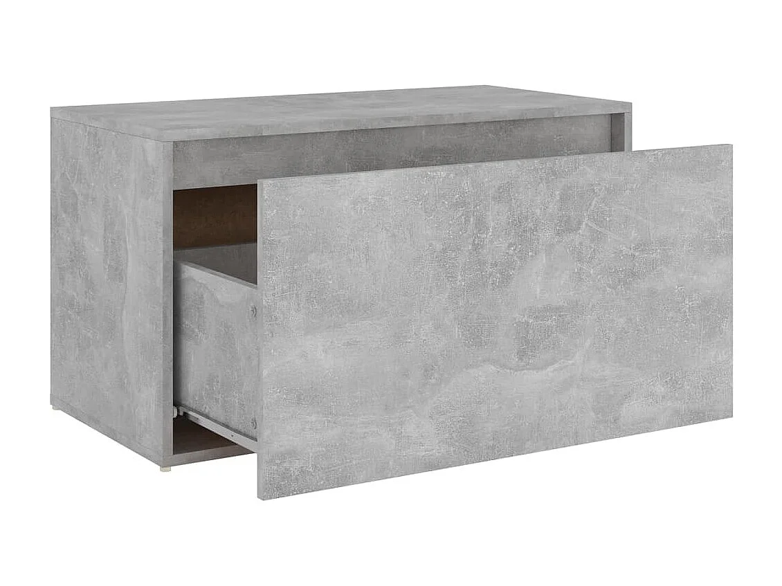 Banc d'entrée 80x40x45 Gris béton