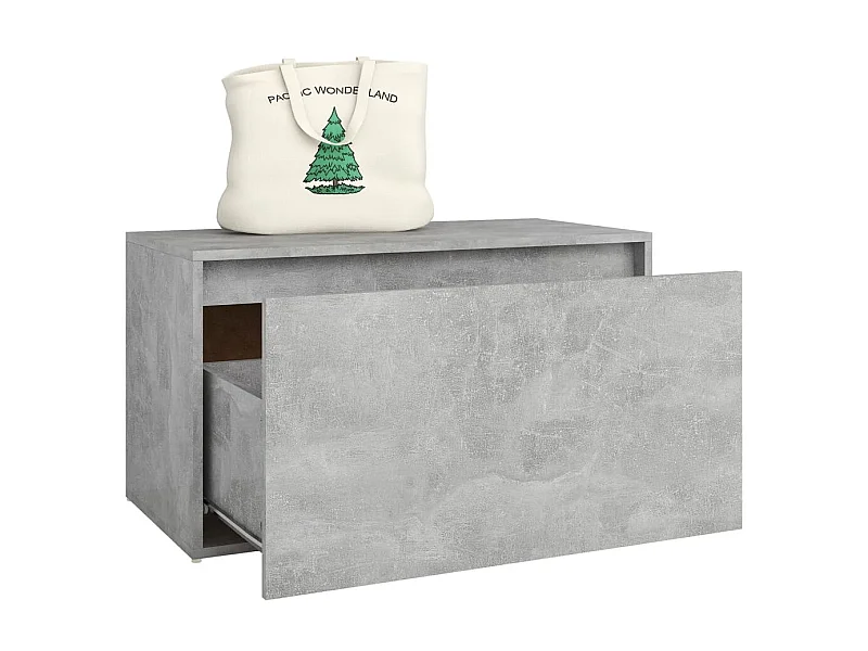 Banc d'entrée 80x40x45 Gris béton