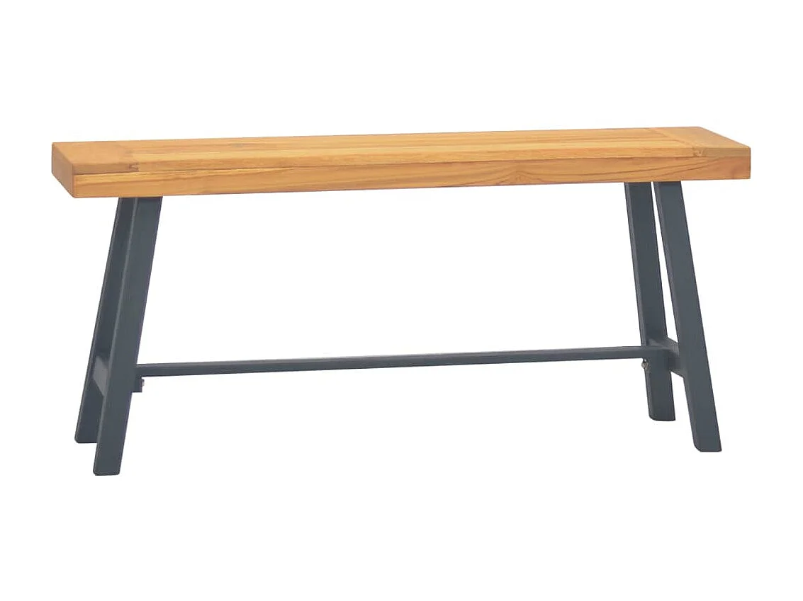 Banc 110cm Bois massif de teck