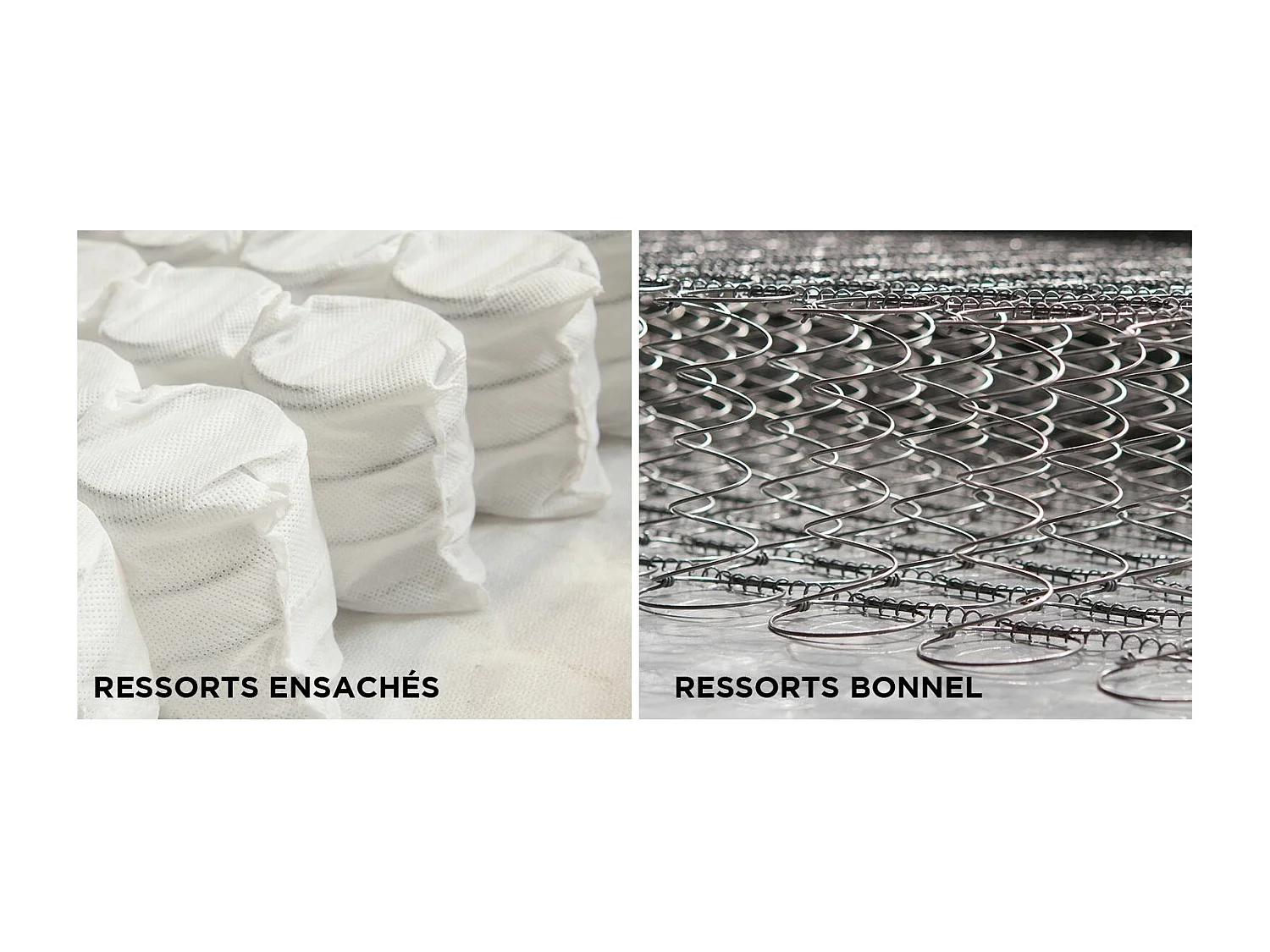 Lit continental tissu beige clair Balore-Couchage 140x200 cm