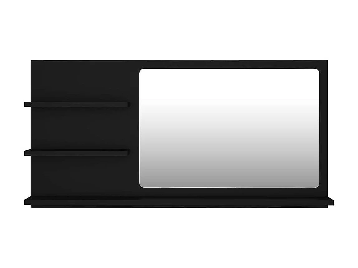Miroir de salle de bain Noir 90x10,5x45