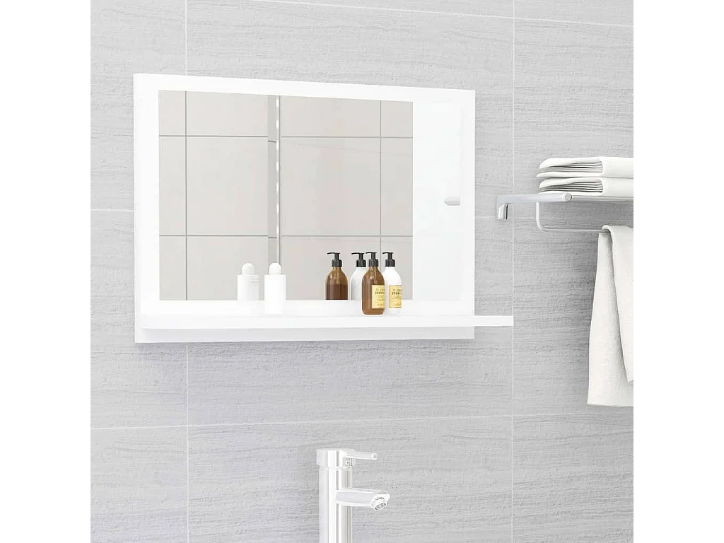 Miroir de salle de bain Blanc 60x10,5x37
