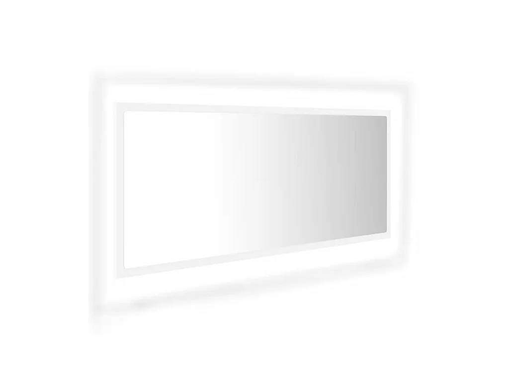 Miroir à LED de salle de bain Blanc 100x8,5x37