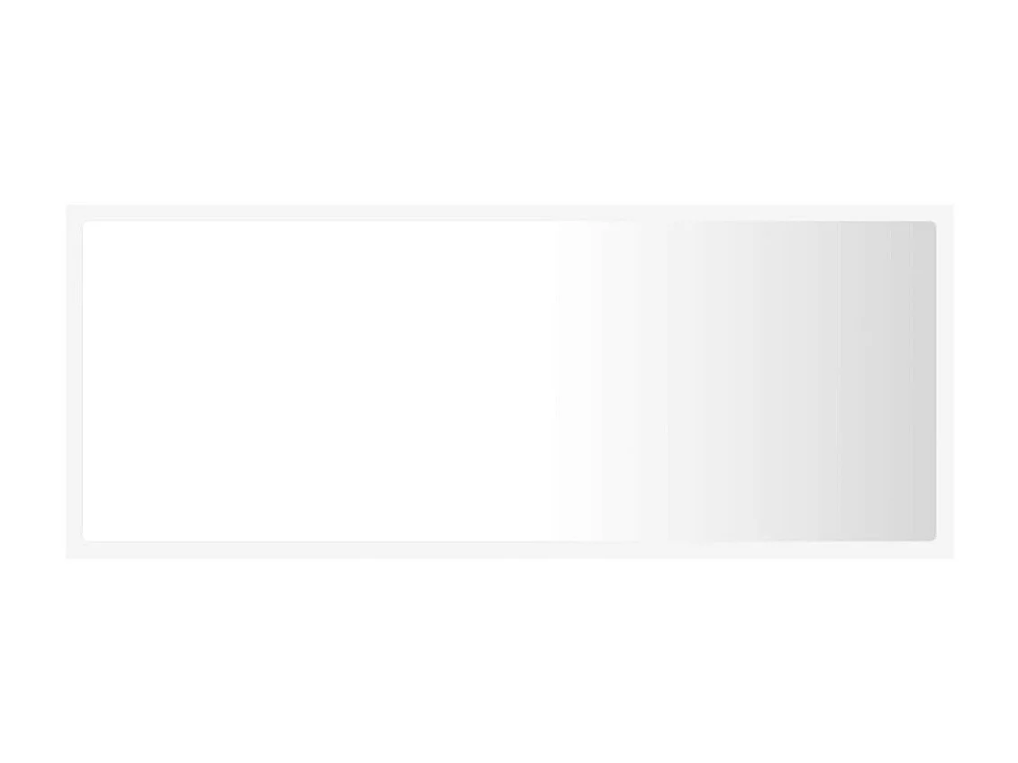 Miroir à LED de salle de bain Blanc 100x8,5x37