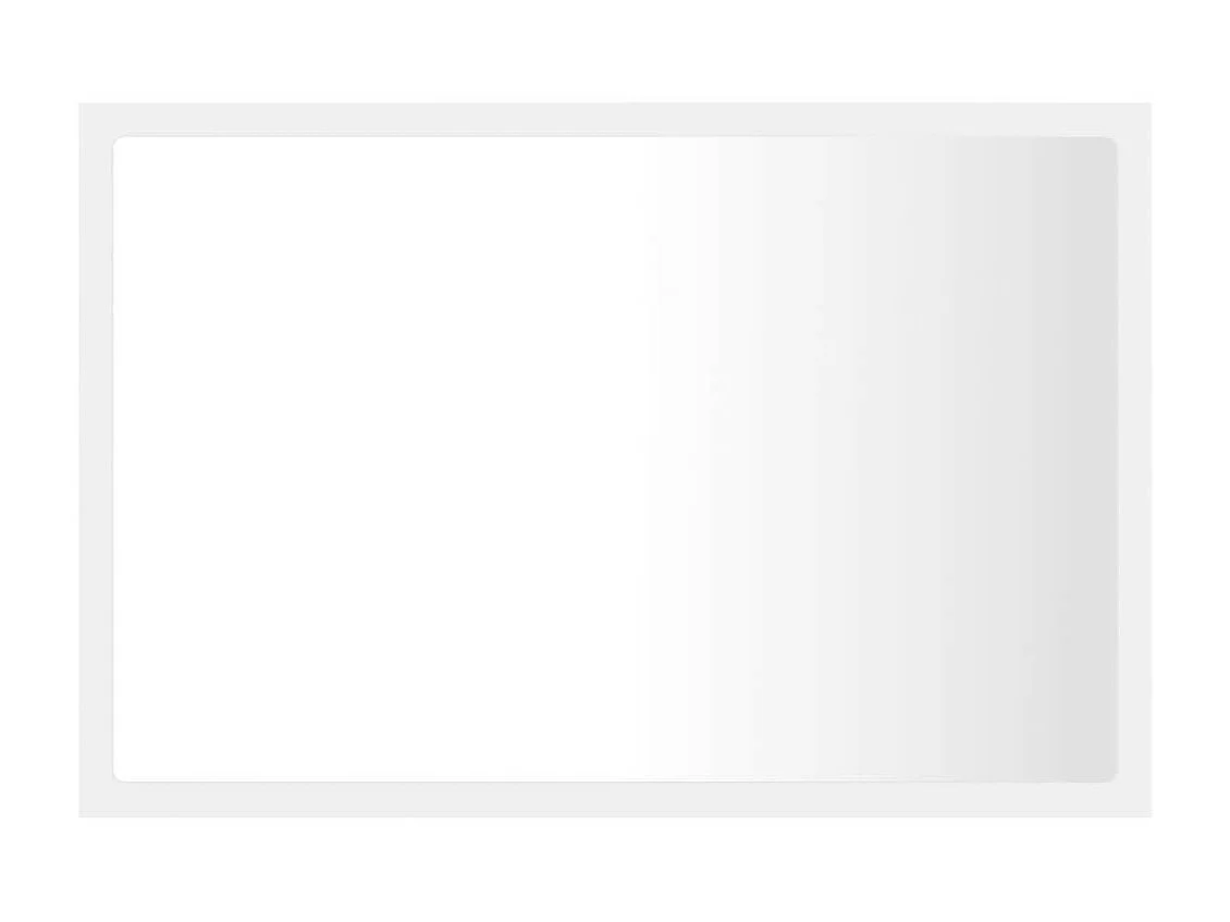 Miroir à LED de salle de bain Blanc 60x8,5x37