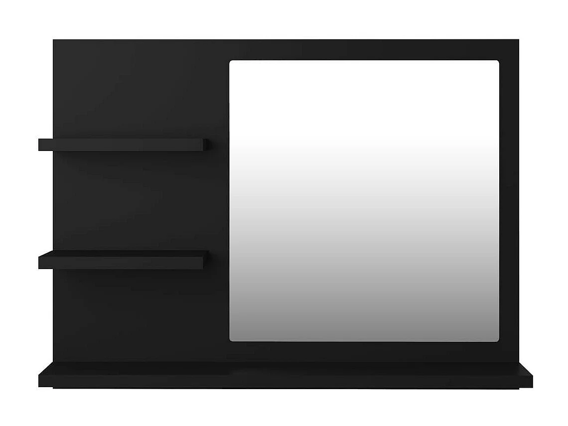 Miroir de salle de bain Noir 60x10,5x45