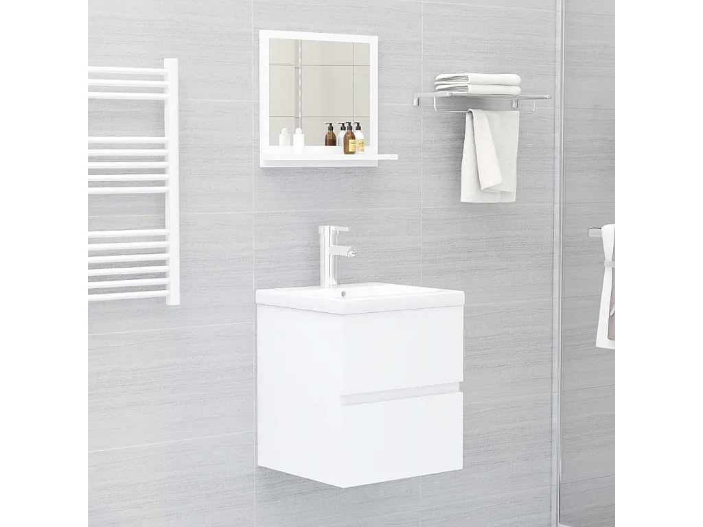 Miroir de salle de bain Blanc 40x10,5x37
