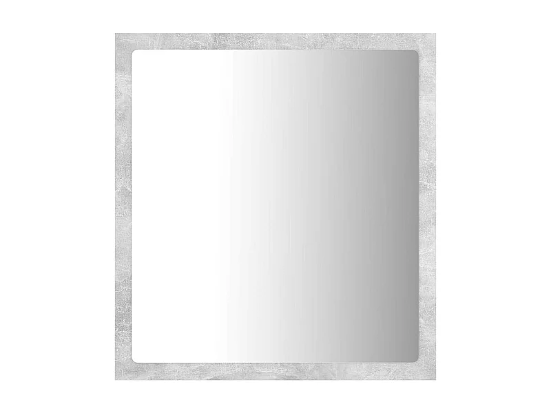 Miroir à LED de salle de bain Gris béton 40x8,5x37