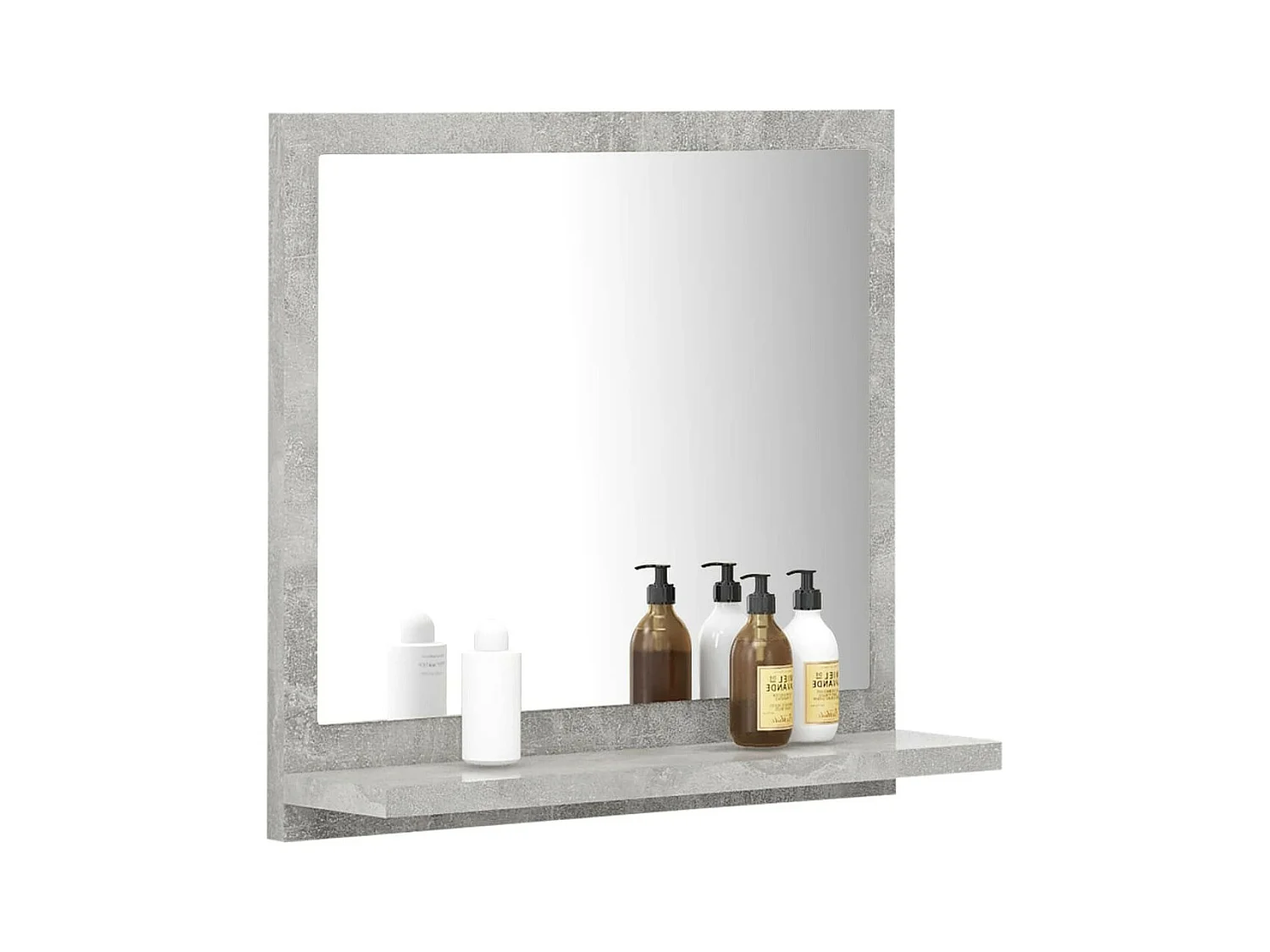 Miroir de salle de bain Gris béton 40x10,5x37