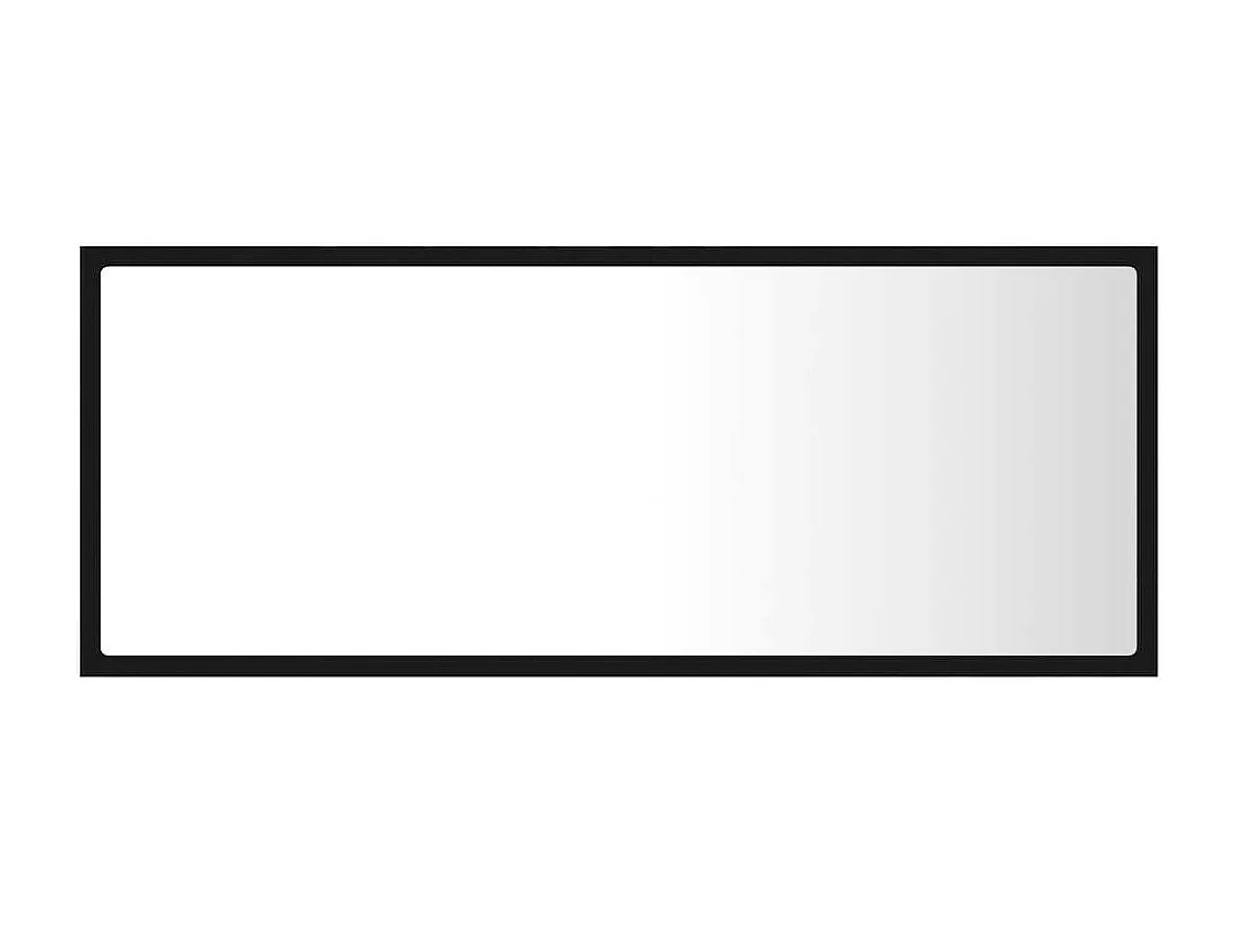 Miroir LED de salle de bain Noir 100x8,5x37