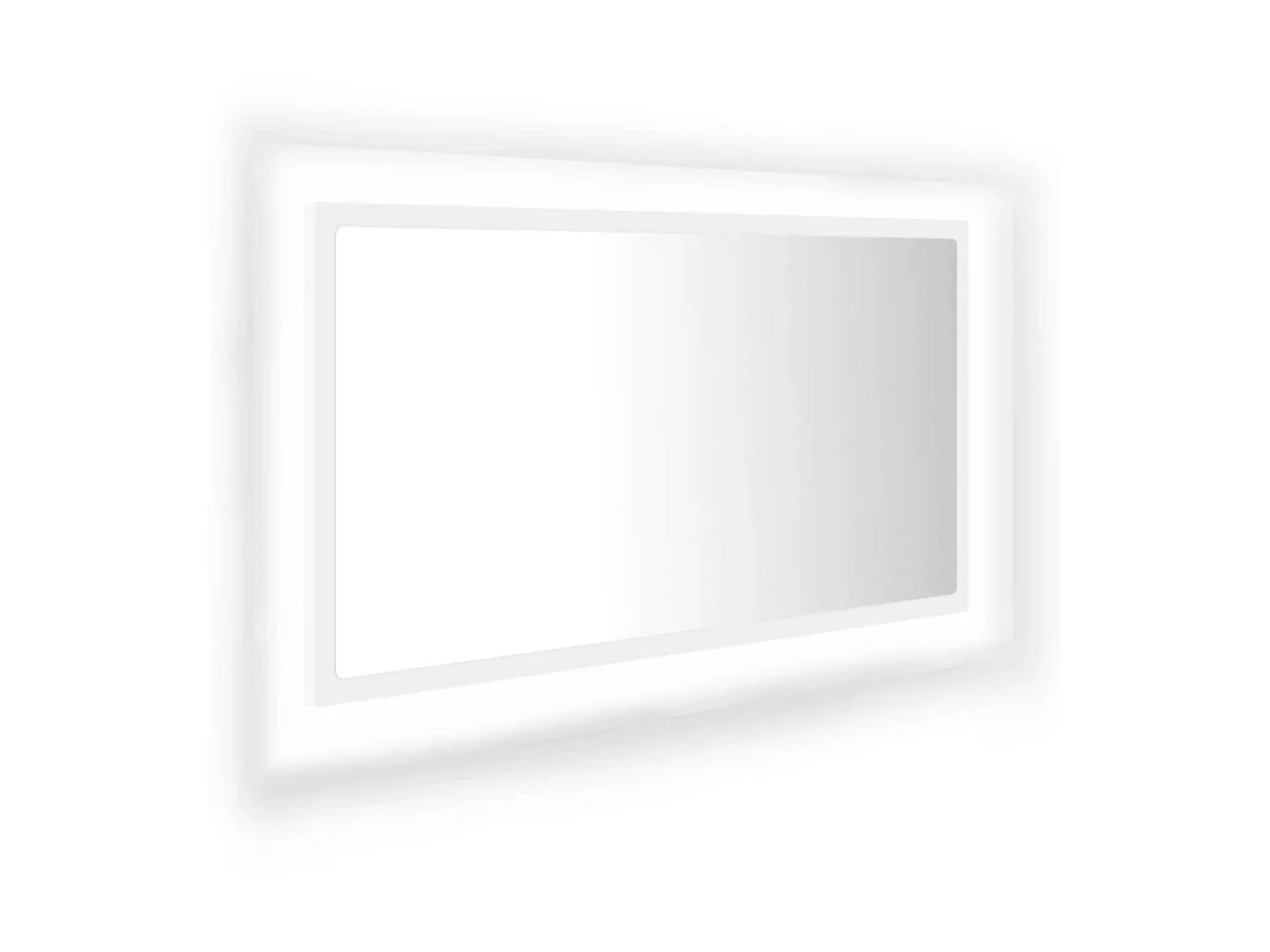 Miroir à LED de salle de bain Blanc 80x8,5x37