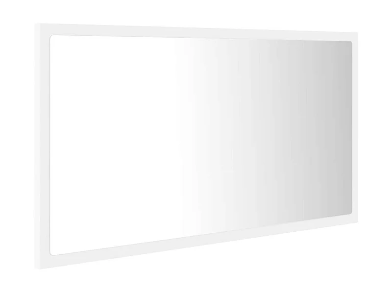 Miroir à LED de salle de bain Blanc 80x8,5x37