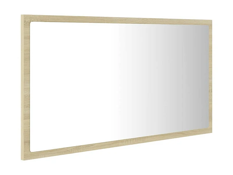 Miroir LED de salle de bain Chêne sonoma 80x8,5x37