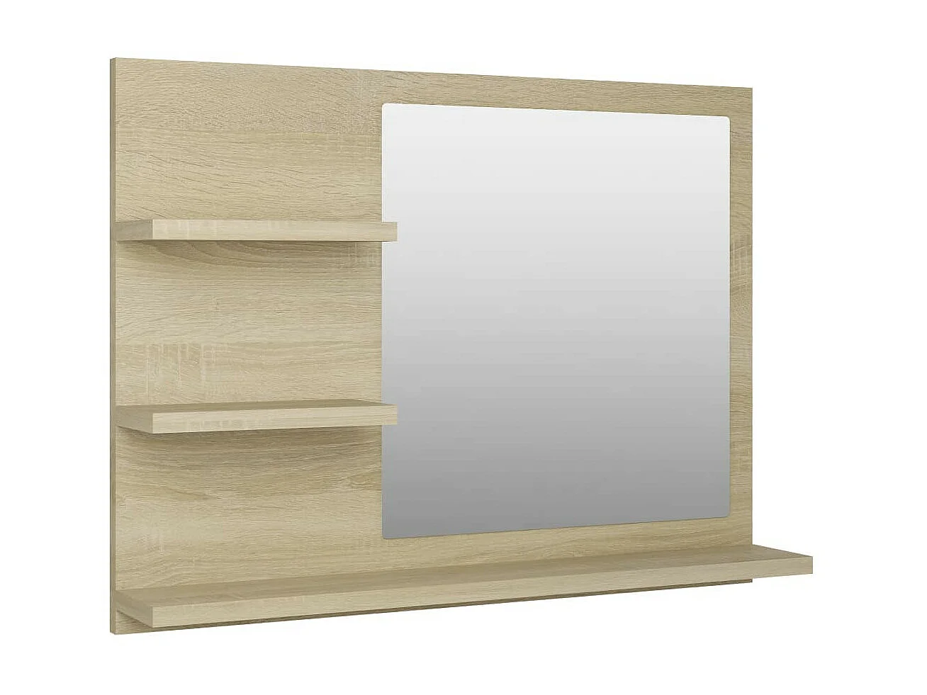 Miroir de salle de bain Chêne sonoma 60x10,5x45