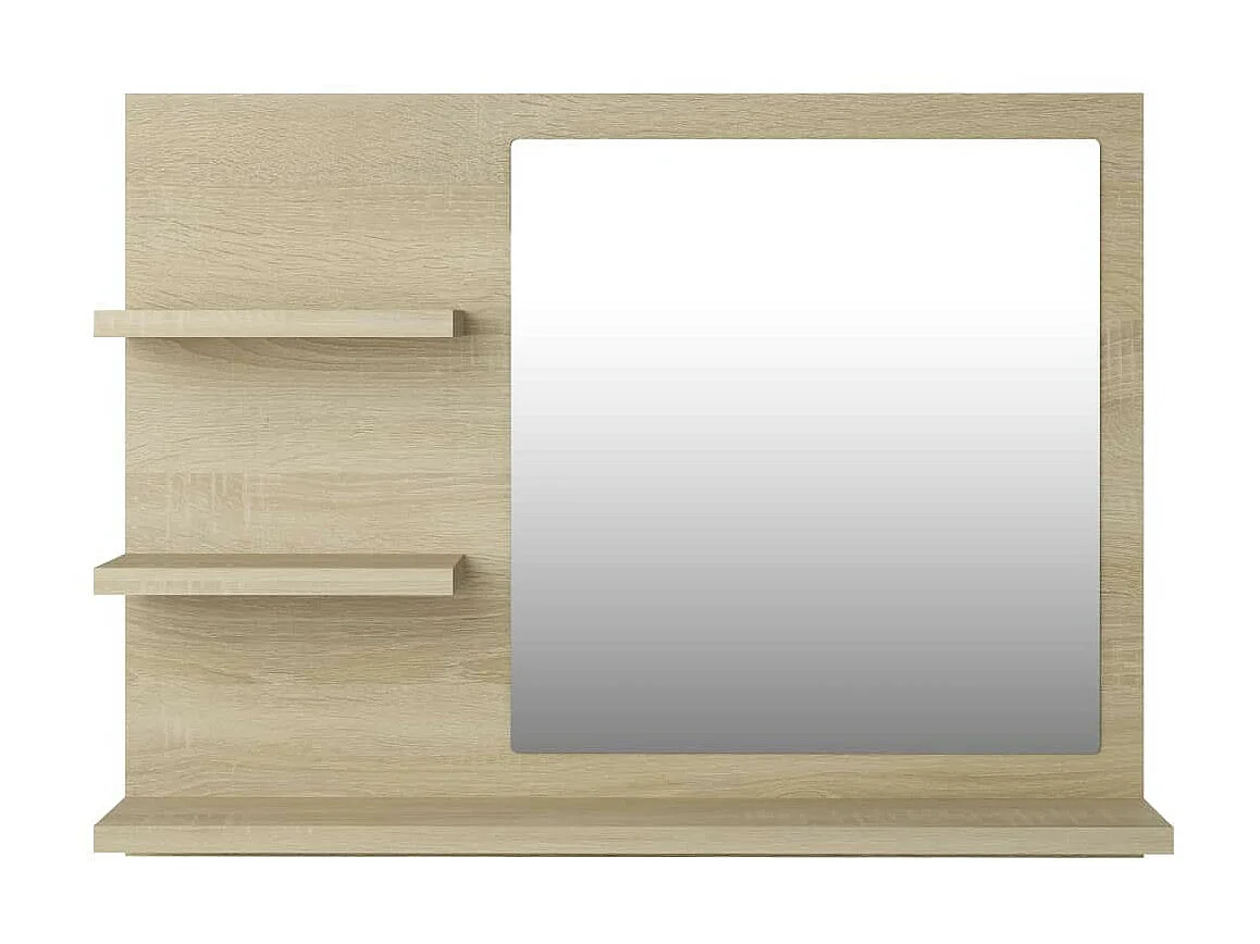 Miroir de salle de bain Chêne sonoma 60x10,5x45