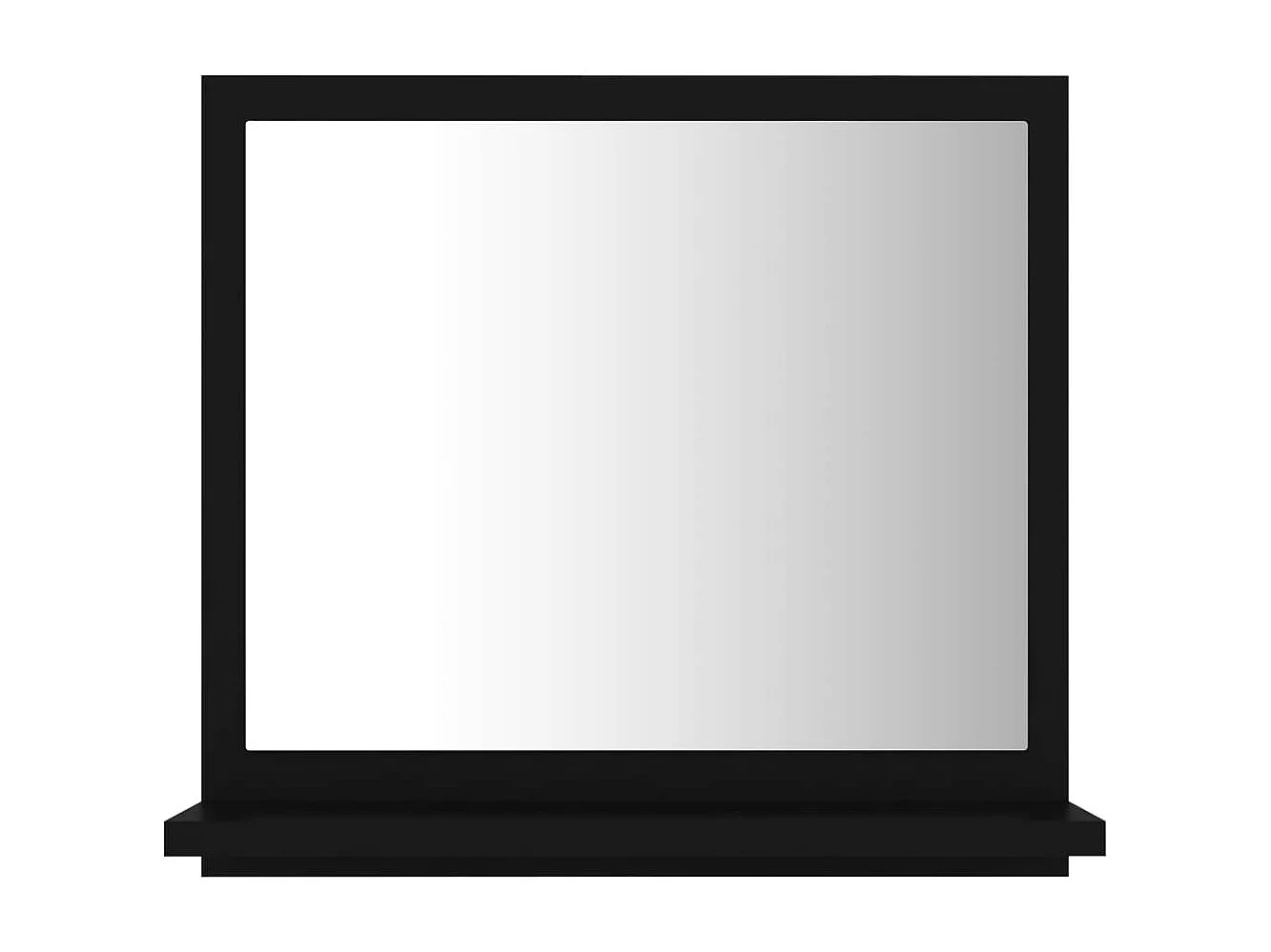 Badkamerspiegel 40x10,5x37 cm bewerkt hout zwart