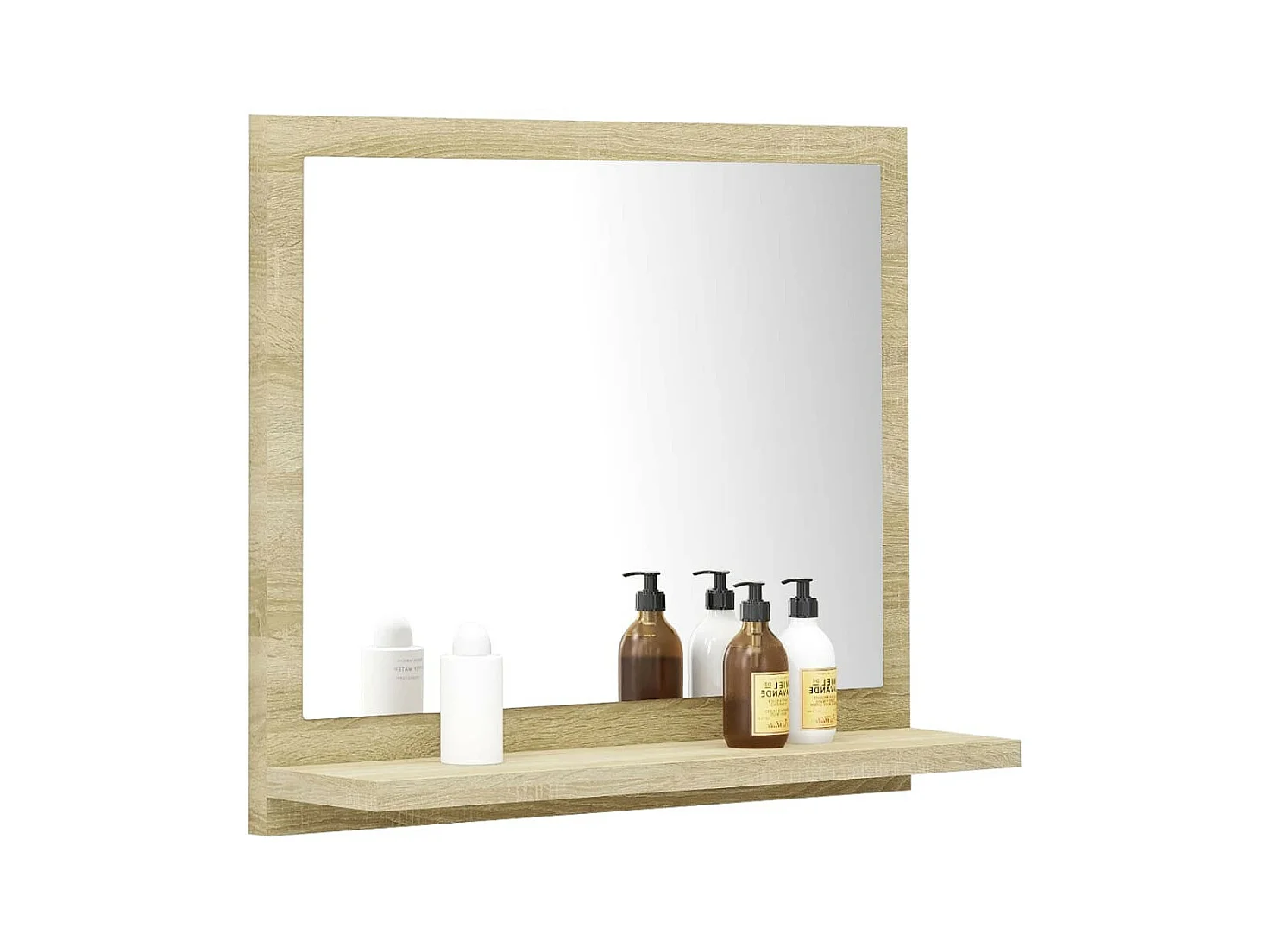 Miroir de salle de bain Blanc et chêne sonoma 40x10,5x37 2