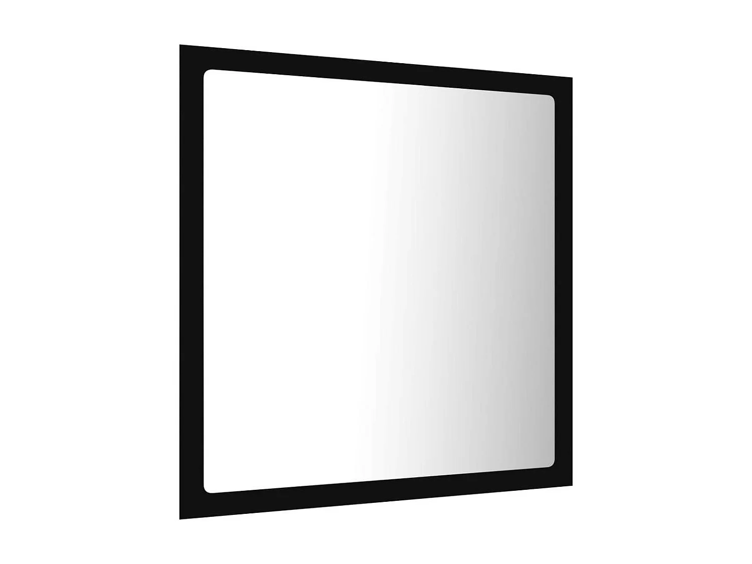 Miroir à LED de salle de bain Noir 40x8,5x37