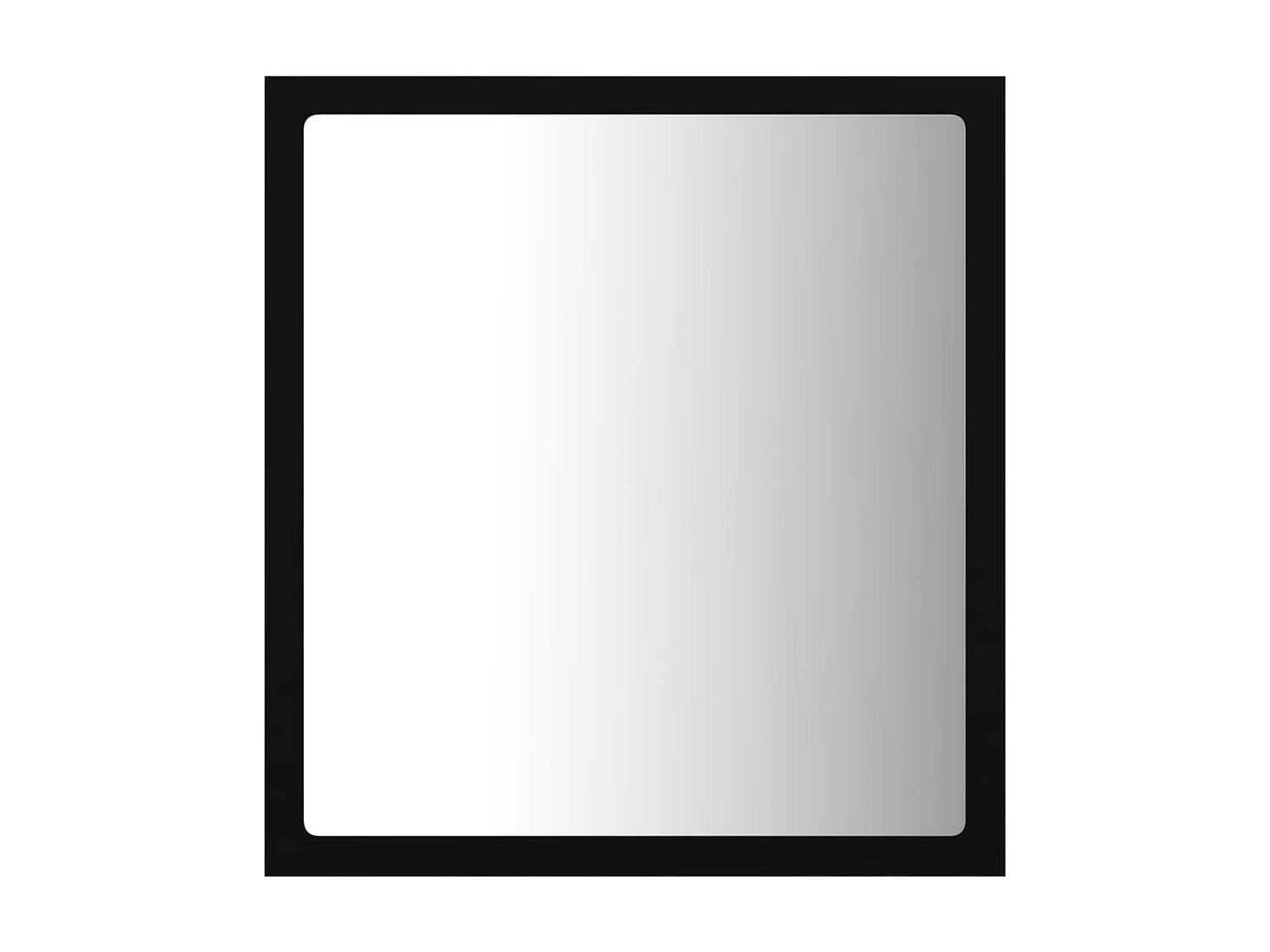 Miroir à LED de salle de bain Noir 40x8,5x37