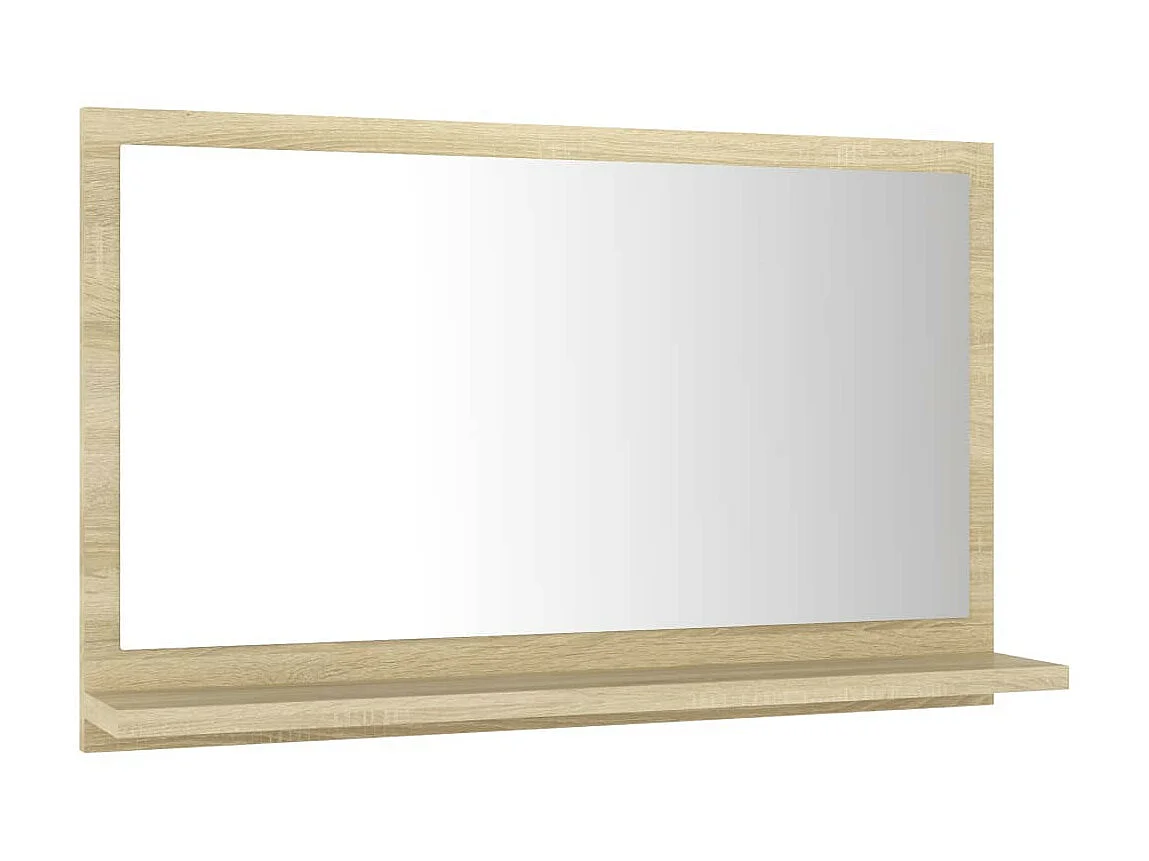 Miroir de salle de bain Chêne sonoma 60x10,5x37