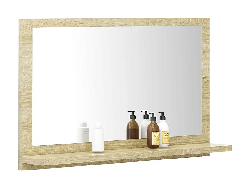 Miroir de salle de bain Chêne sonoma 60x10,5x37