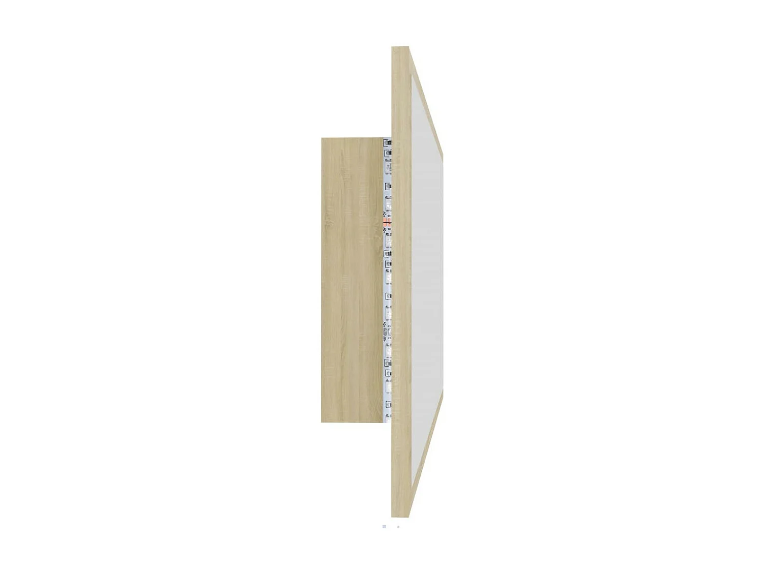 Miroir LED de salle de bain Chêne sonoma 90x8,5x37