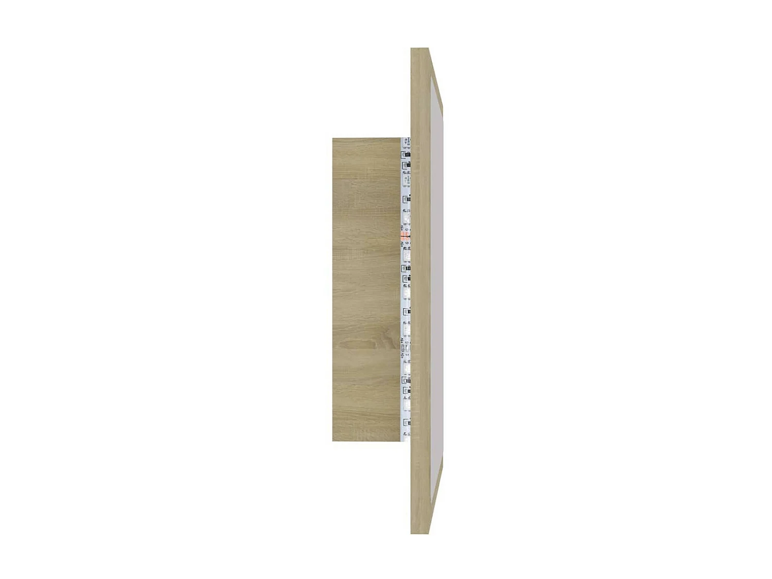 Miroir LED de salle de bain Chêne sonoma 40x8,5x37