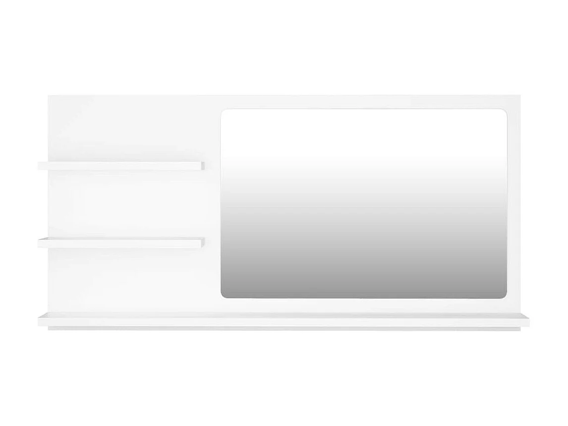 Miroir de salle de bain Blanc 90x10,5x45