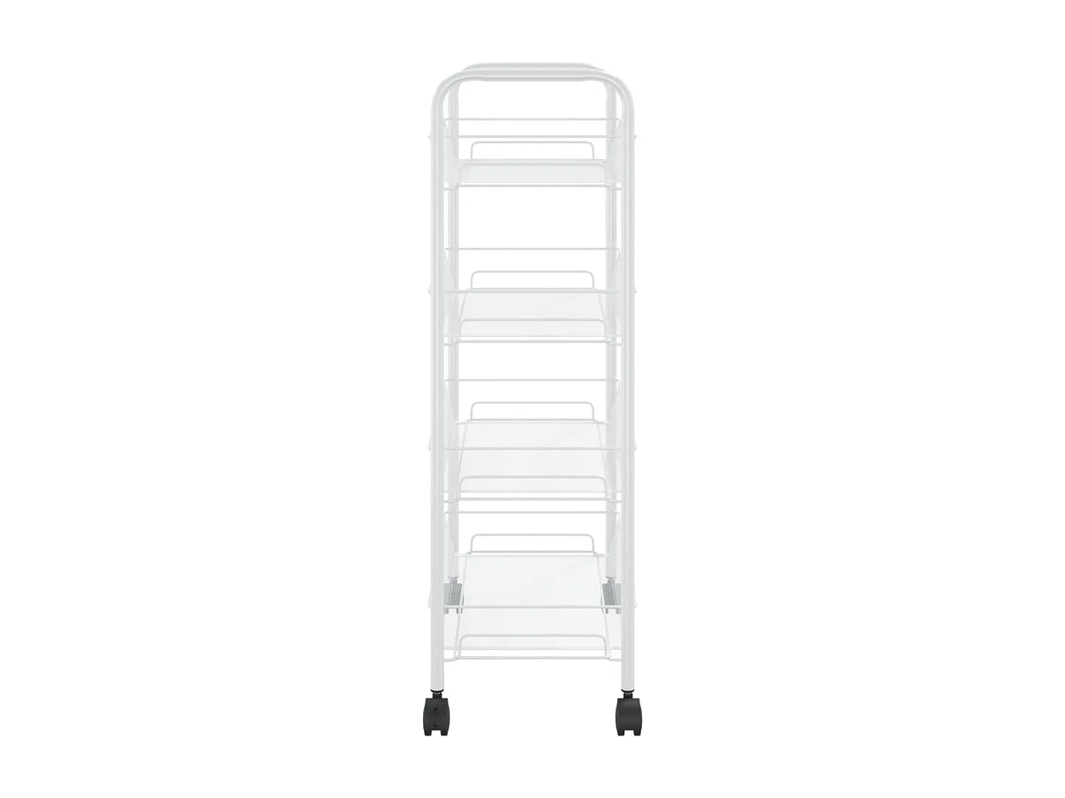 Chariot de cuisine à 4 niveaux 46x26x85 Fer