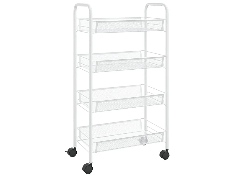 Chariot de cuisine à 4 niveaux 46x26x85 Fer