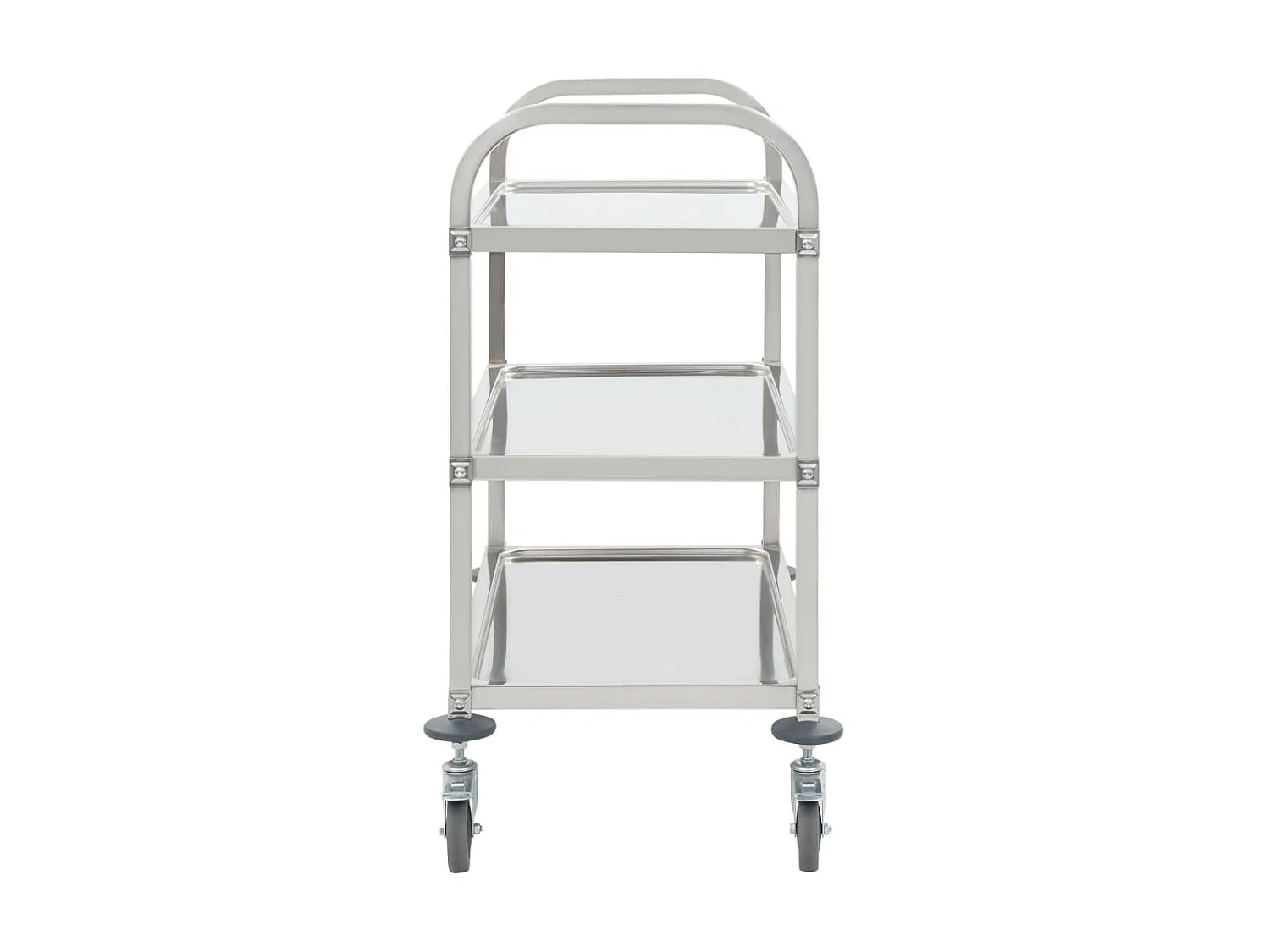 Chariot de cuisine à 3 niveaux 107x55x90 Acier inoxydable