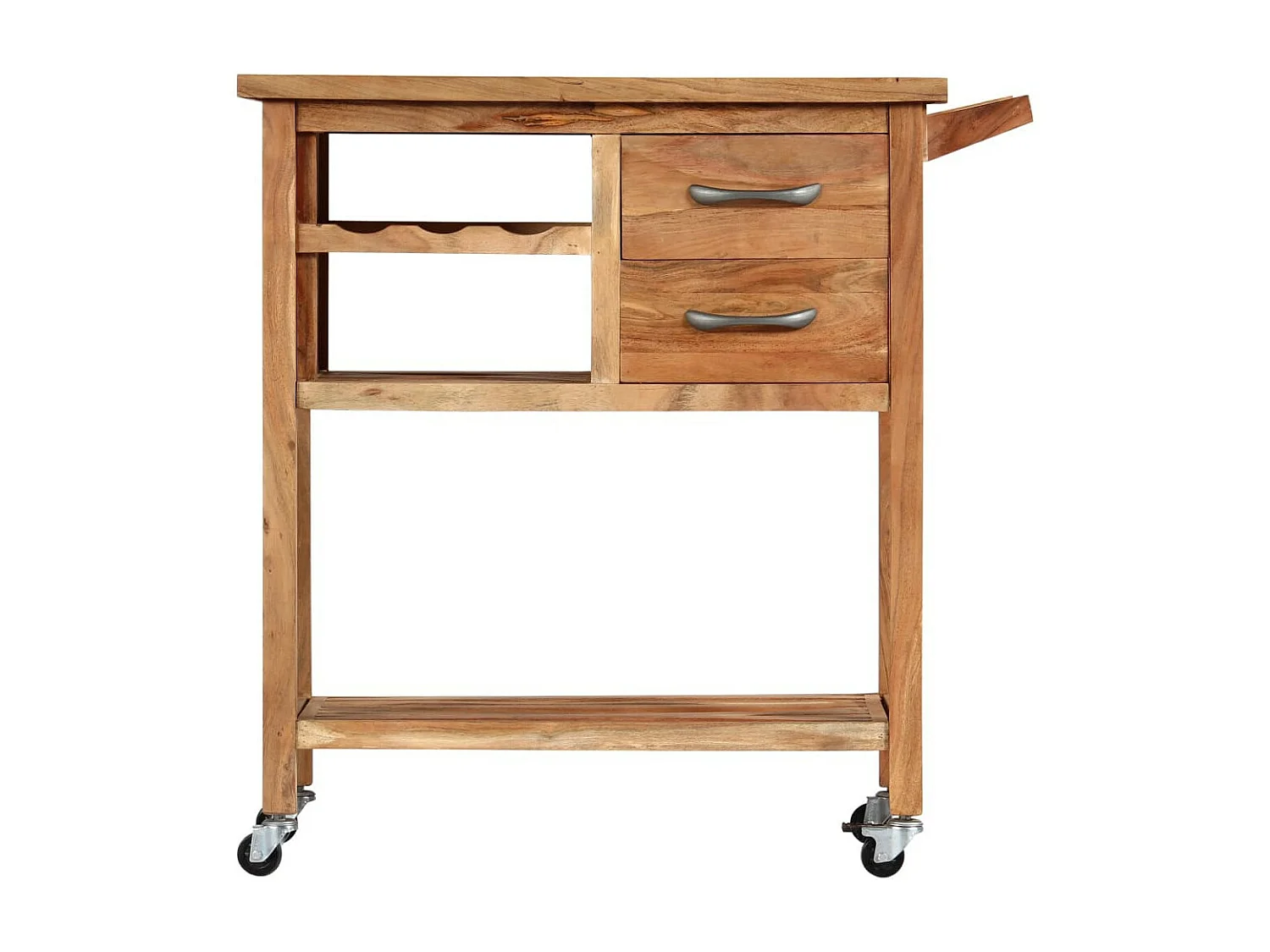 Chariot de cuisine 80x45x91 Bois d'acacia massif