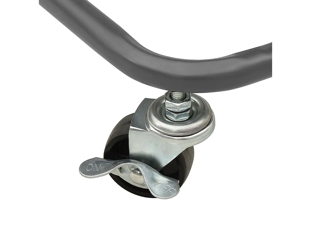 Chariot de cuisine 3 niveaux Gris 42x25x83,5 Fer et ABS