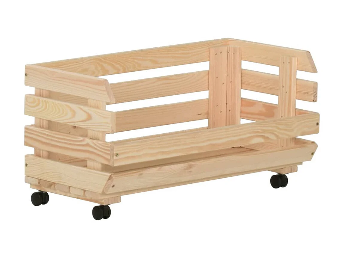 Chariot à légumes 57x30x80 Bois de pin solide