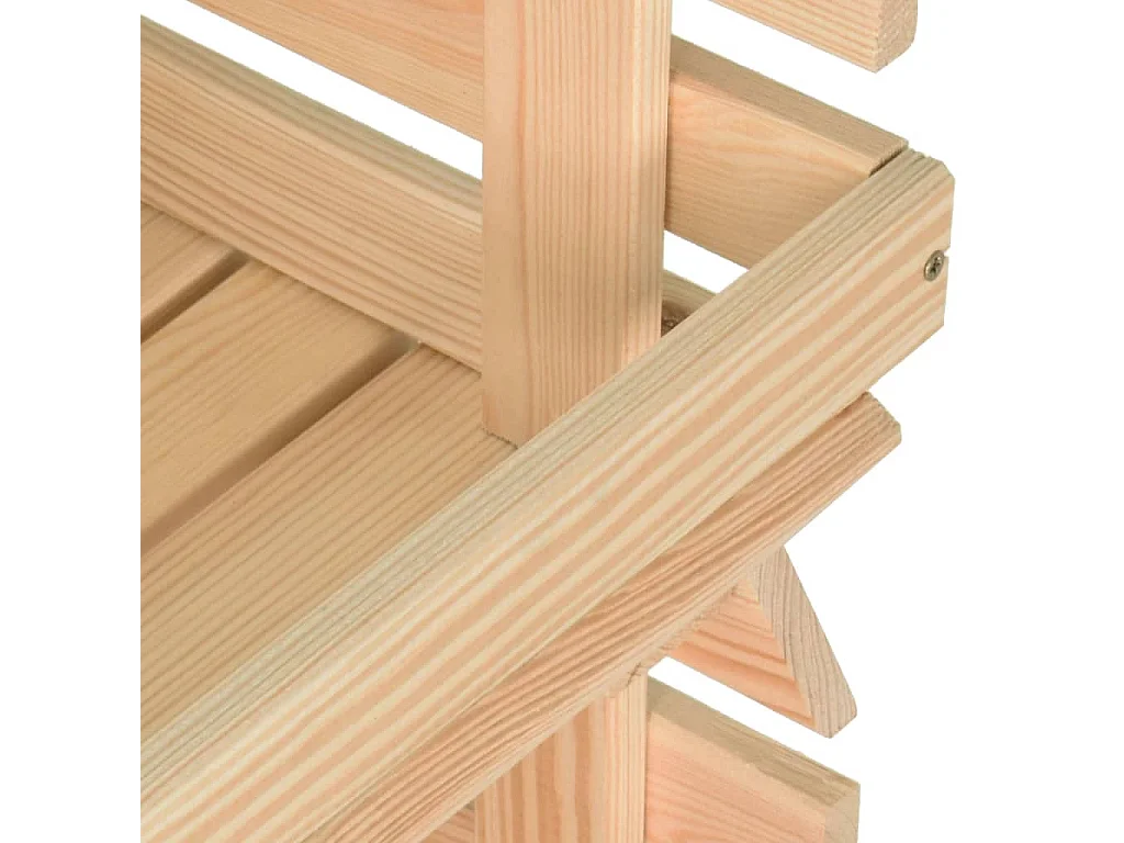 Chariot à légumes 57x30x80 Bois de pin solide