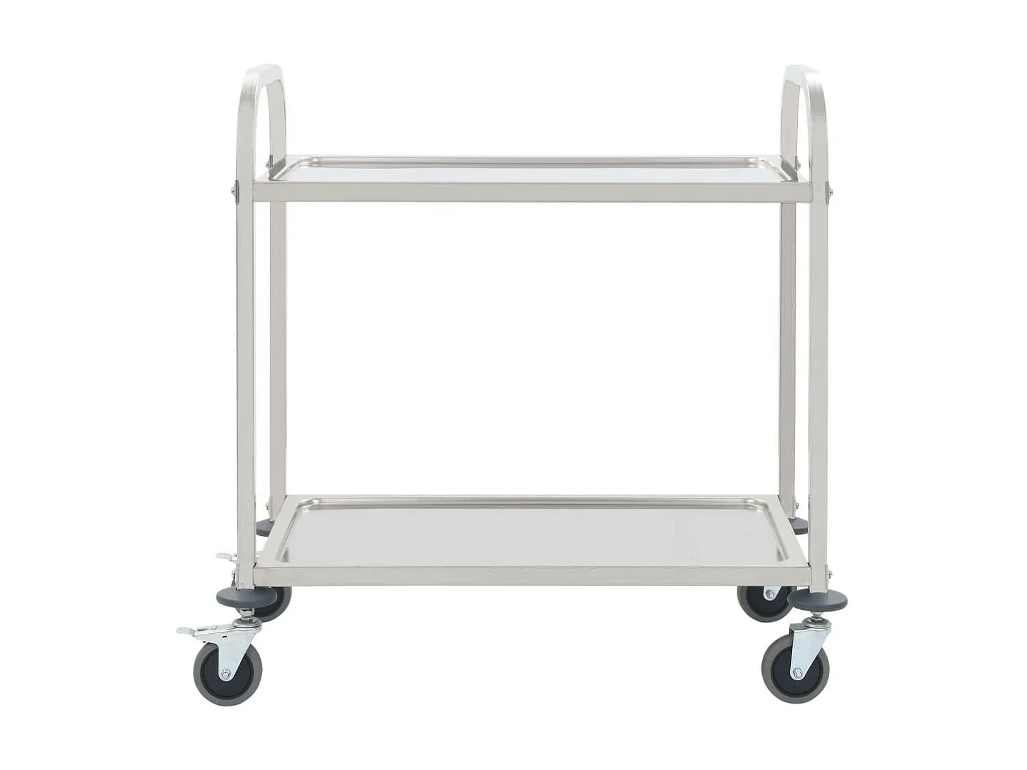 Chariot de cuisine à 2 niveaux 107x55x90 Acier inoxydable