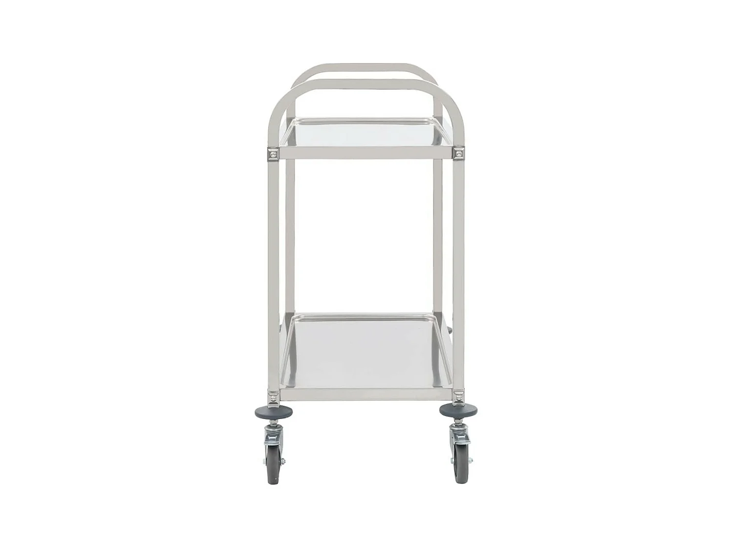 Chariot de cuisine à 2 niveaux 107x55x90 Acier inoxydable