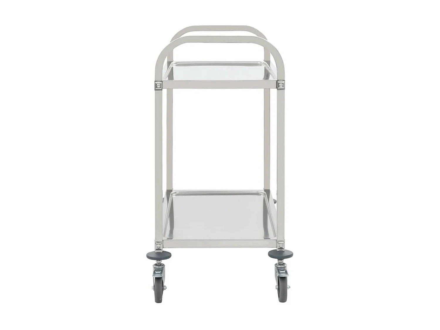 Chariot de cuisine à 2 niveaux 107x55x90 Acier inoxydable