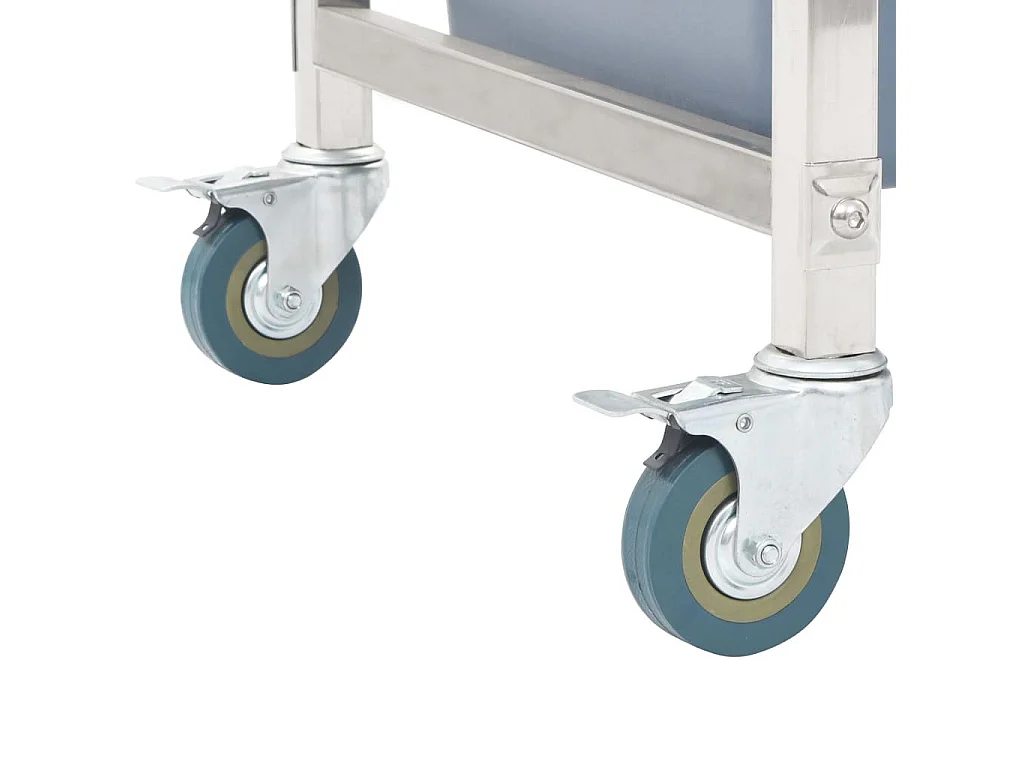 Chariot de cuisine avec récipients en plastique 87x43,5x92